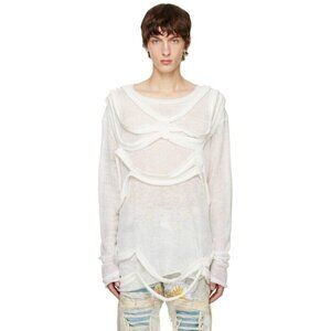 Who Decides War by MRDR BRVDO Webbed Sweater M Cloud Defect New